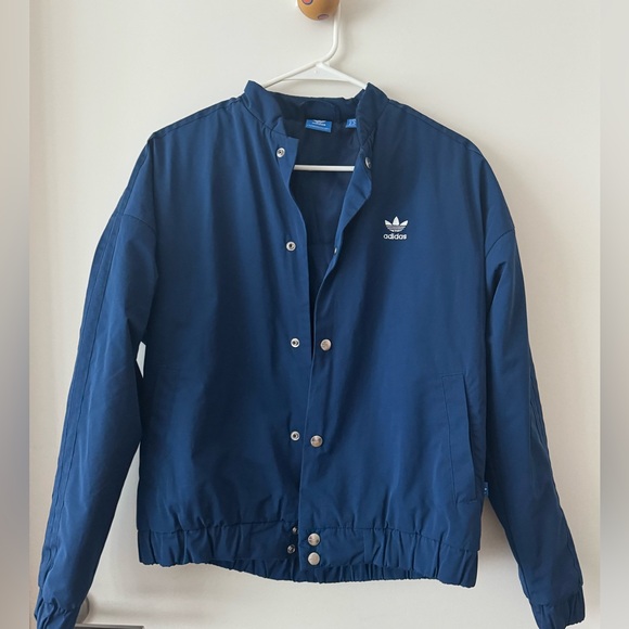 adidas Jackets & Blazers - Adidas Navy Blue Jacket with Logo